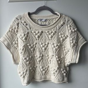 Zara Crochet Sweater, new without tags
